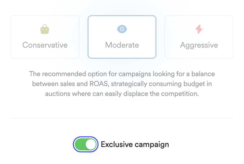 Screenshot showing for exclusive listings functionality.