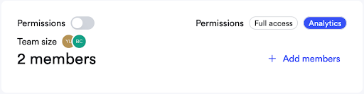 Ad platform permission levels.