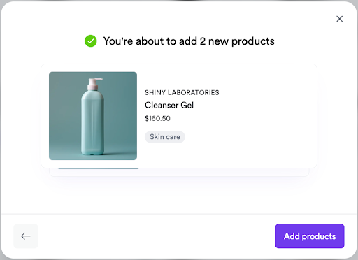 bulk upload products step 1