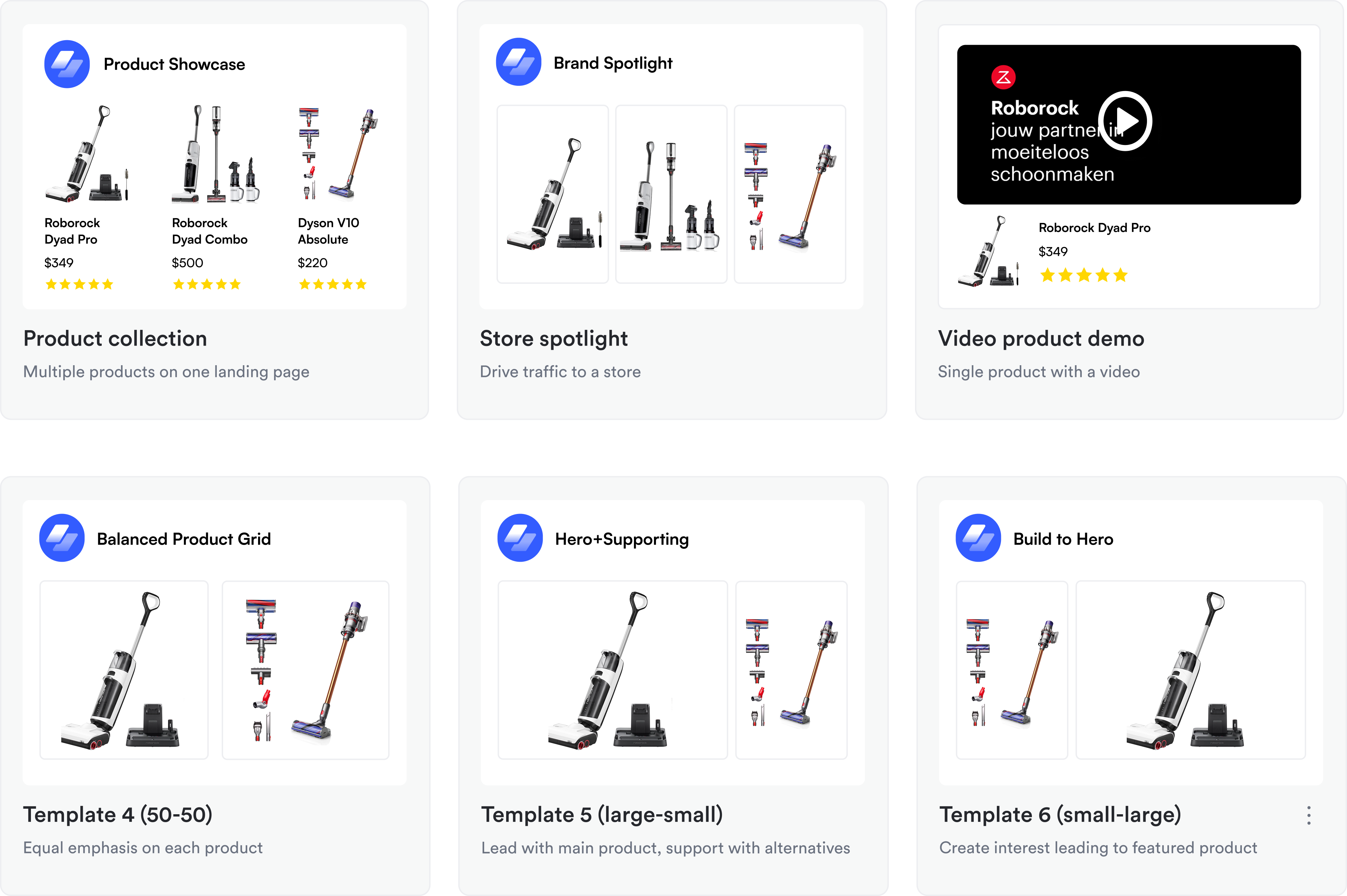 Start of the sponsored brands template creation