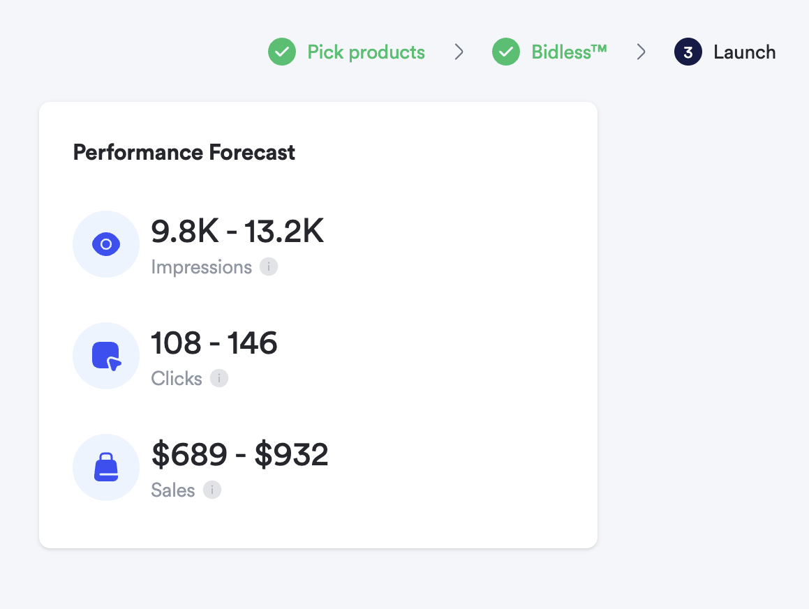 Start of the sponsored brands template creation