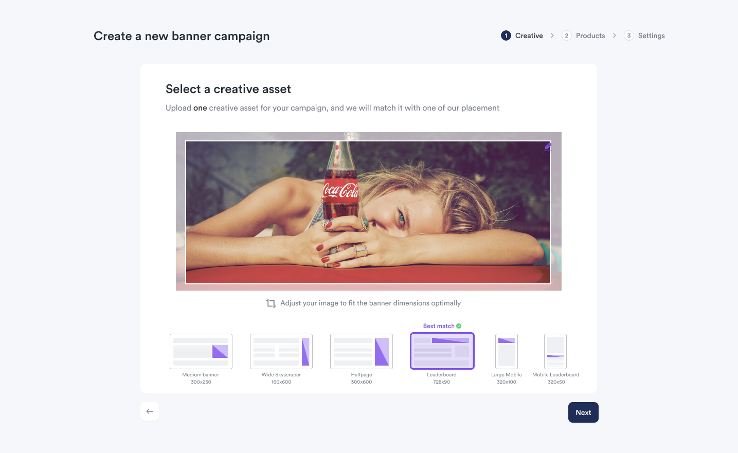 Step 3 of creating banners on Toppie